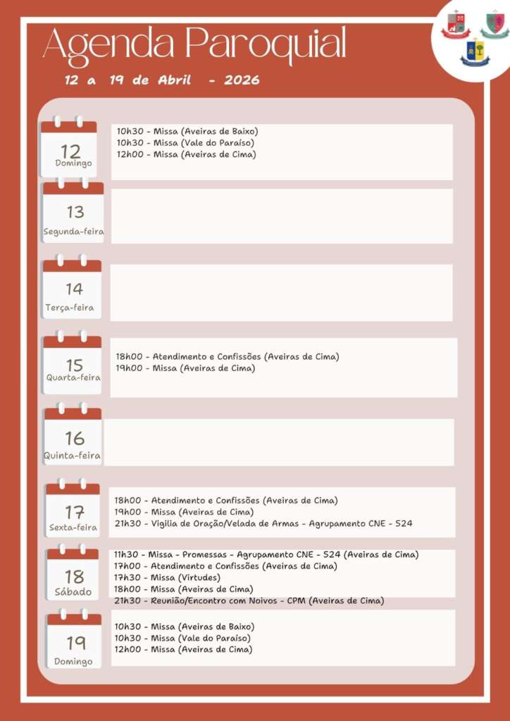 Horários - Semana Paroquial